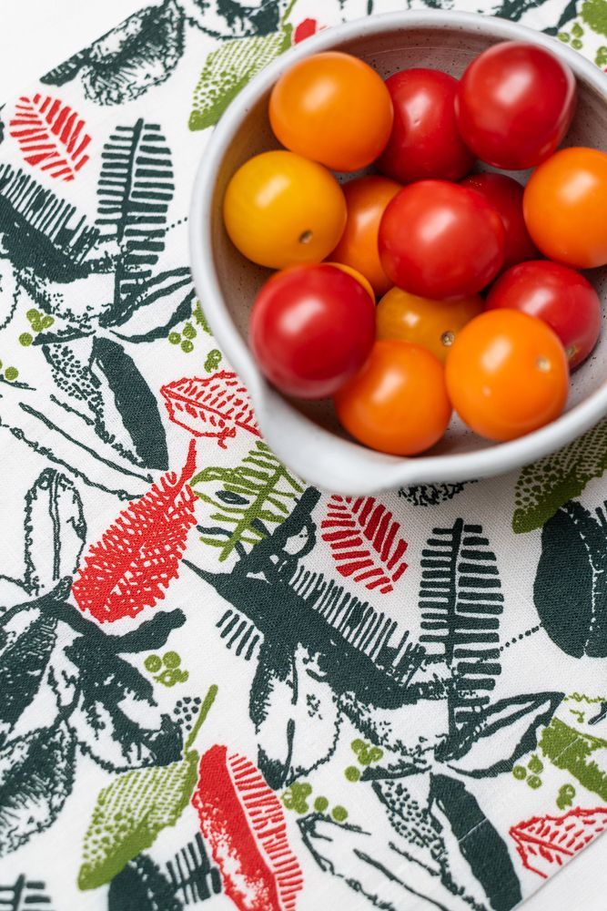 Linge de table textile - Set de table (par 2) 100% lin encadré 35x50cm - Motif RECANTO - SABIÁ DESIGN