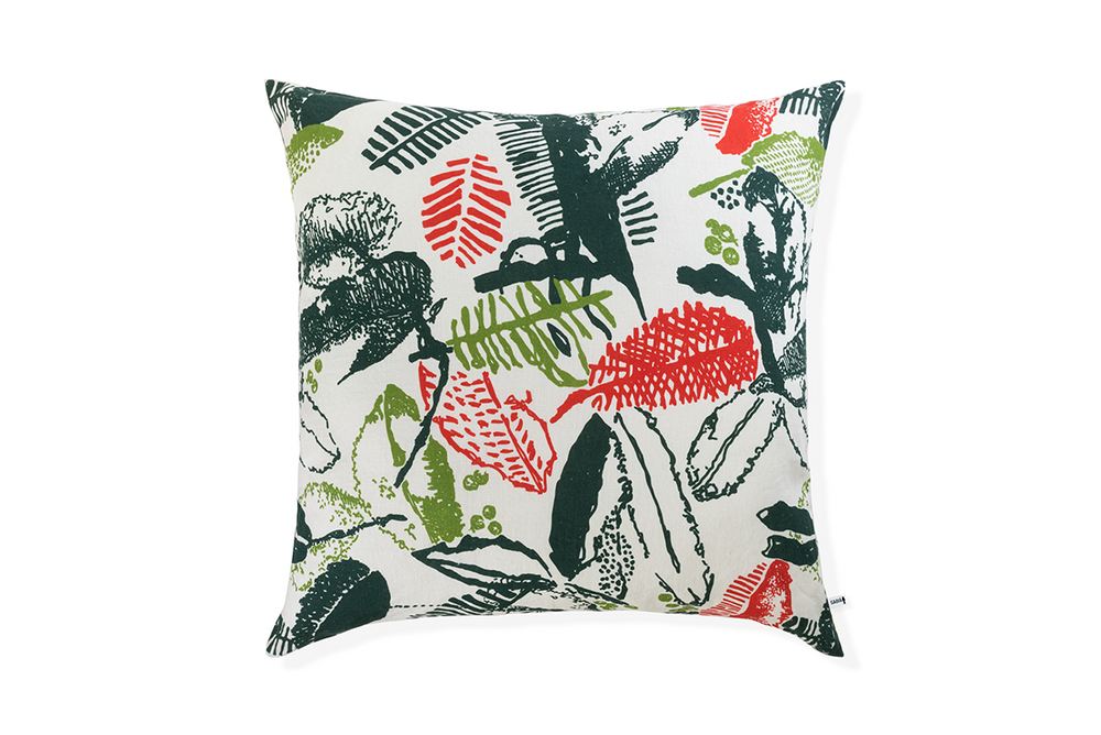 Fabric cushions - 100% linen cushion cover 80x80cm - RECANTO pattern - SABIÁ DESIGN