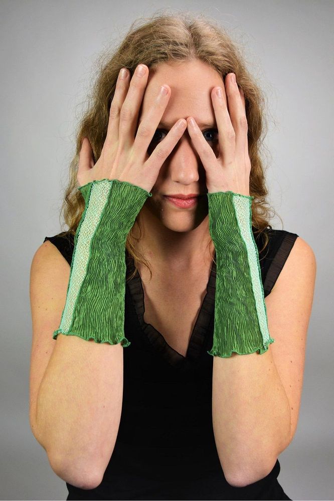 Jewelry - Pleated cuffs with SWING lace - LINÉ-GÖLZ