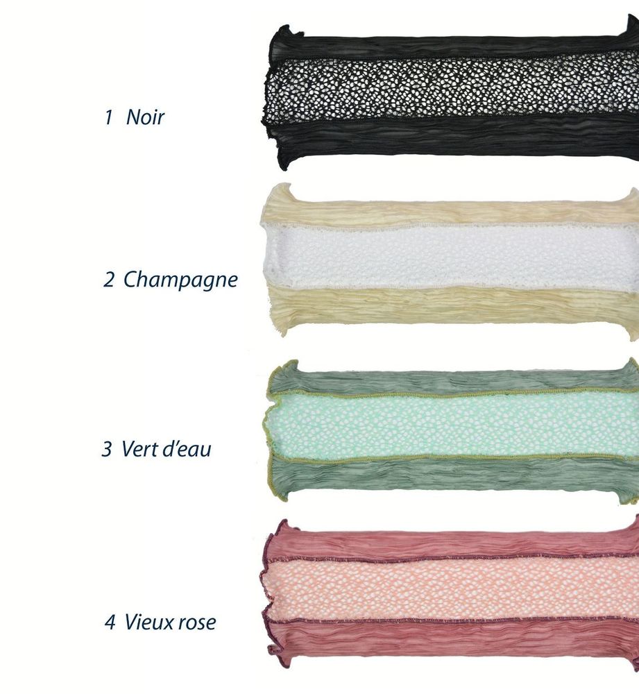 Jewelry - Pleated cuffs with SWING lace - LINÉ-GÖLZ
