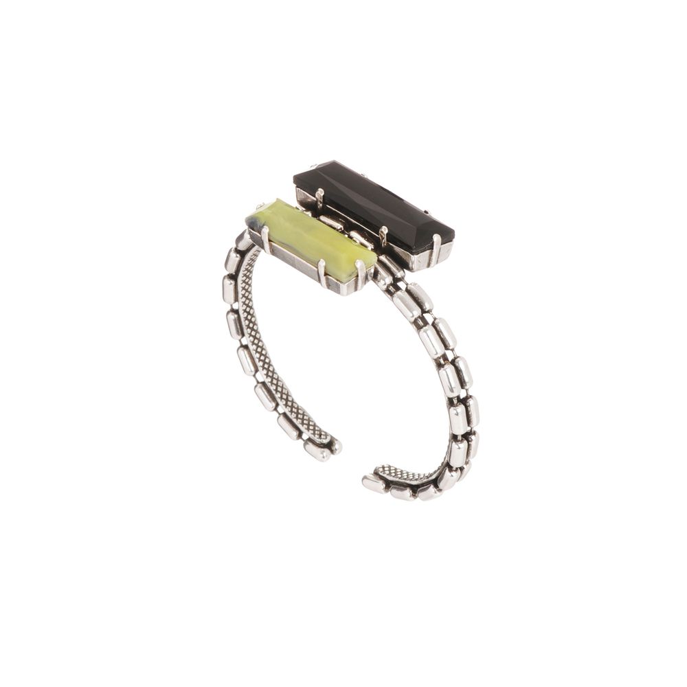 Jewelry - Nobilis 2 rectangle silver bangle - JULIE SION