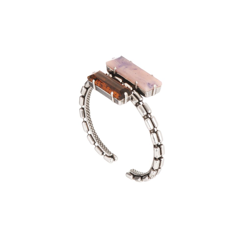 Jewelry - Nobilis 2 rectangle silver bangle - JULIE SION