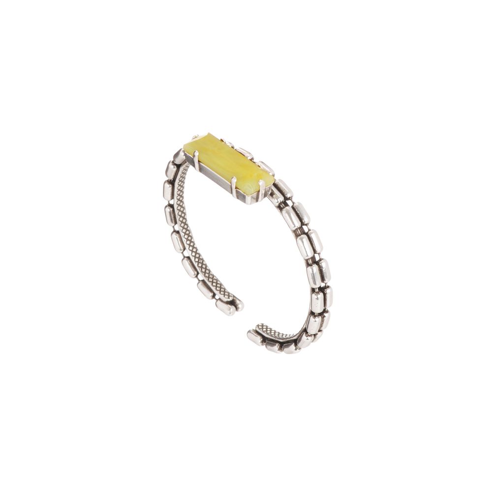 Jewelry - Nobilis 1 silver rectangle bangle - JULIE SION