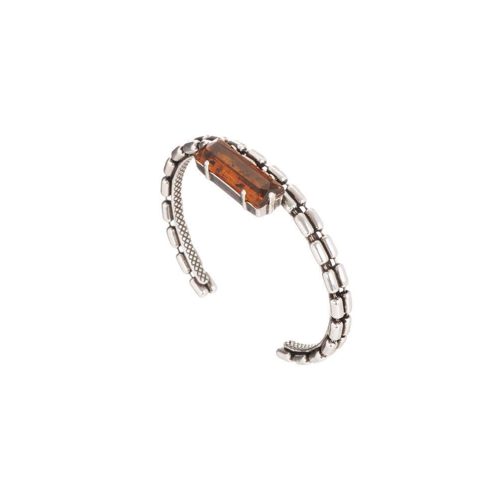 Jewelry - Nobilis 1 silver rectangle bangle - JULIE SION