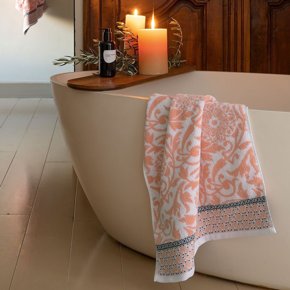 Serviettes de bain - Serviette de bain Charme Coton - LE JACQUARD FRANCAIS