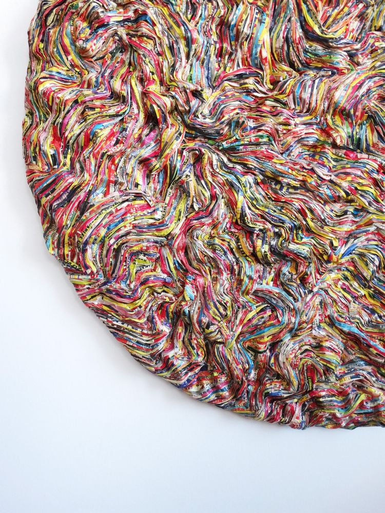 Unique pieces - Sculpture recycled paper FLOW - HELENE SIELLEZ