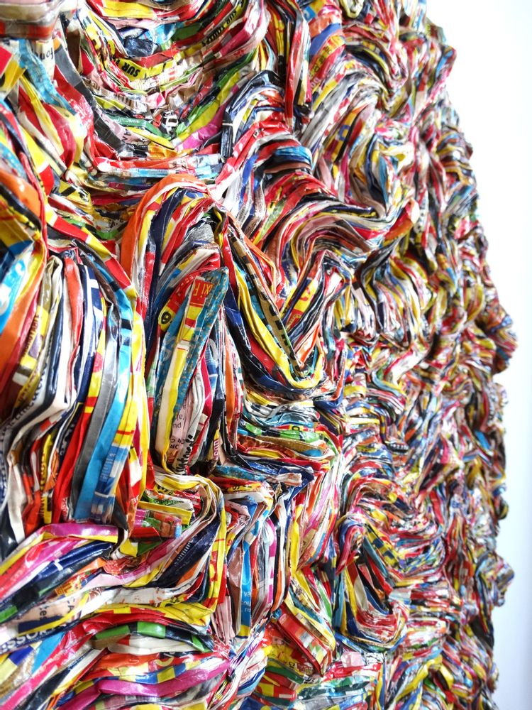 Unique pieces - Sculpture recycled paper FLOW - HELENE SIELLEZ