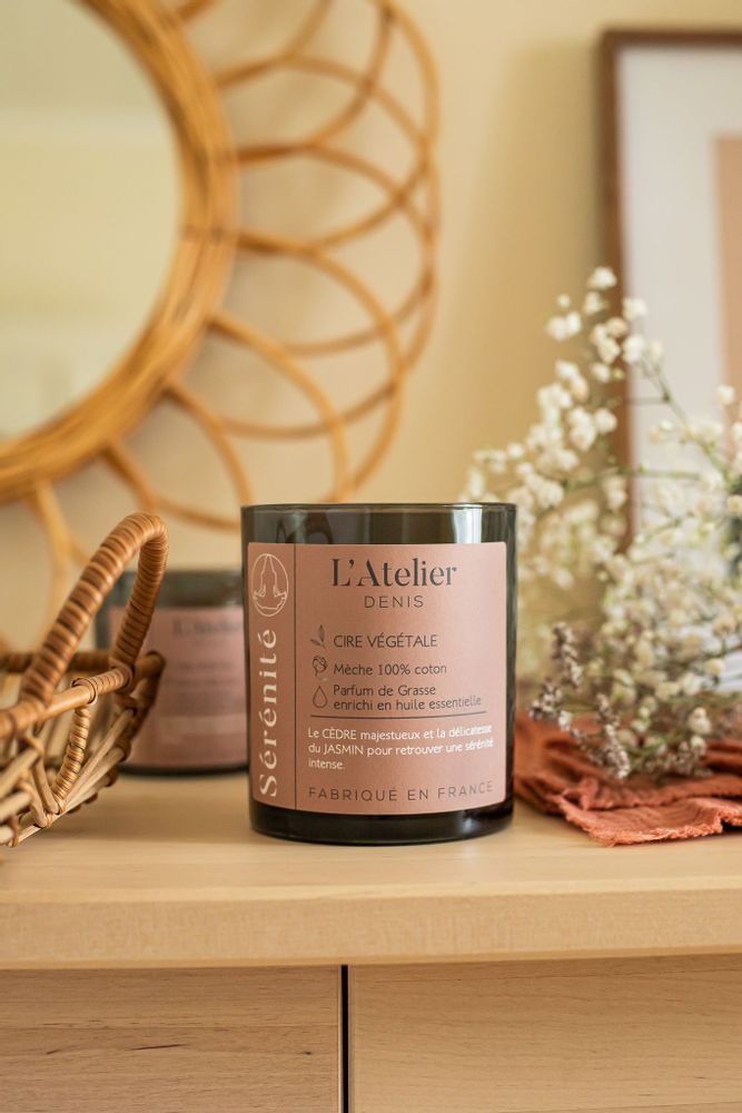 Decorative objects - L'Atelier Denis - EUPHORIE: 100% vegetable wax scented candle 150g - 30H - L'ATELIER DENIS