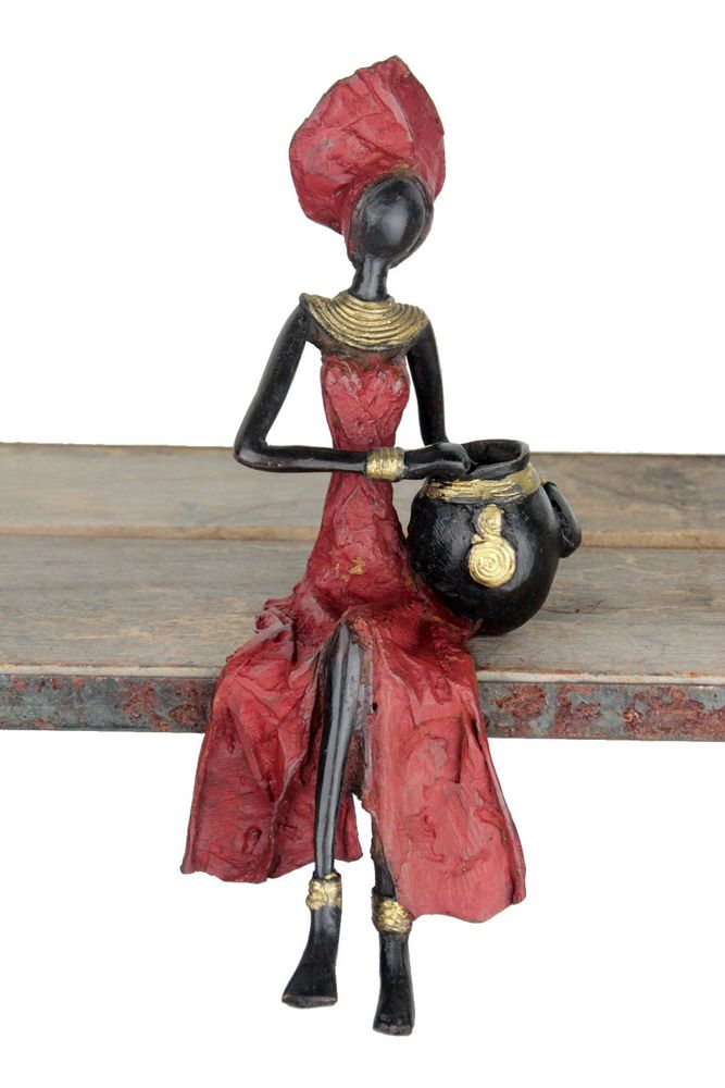 Sculptures, statuettes et miniatures - Femmes assises moyennes - BRONZES D'AFRIQUE - LAFI BALA