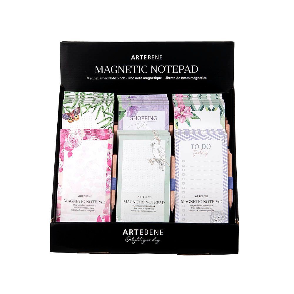 Papeterie - Bloc notes magnétique & list de shopping - ARTEBENE