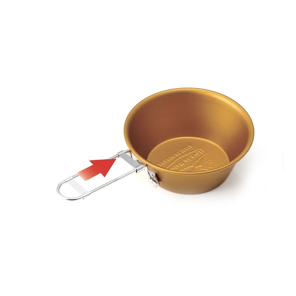 Barbecues - Camping mug, folding handle, aluminium 300 ml/SKATER - ABINGPLUS