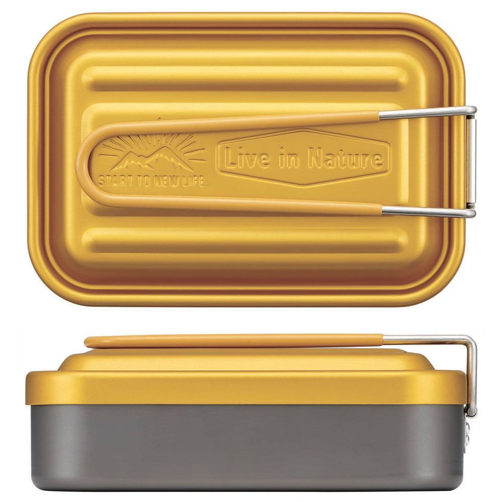 Barbecues - 850 ml aluminum and rectangular color camping bowl - Mess Tin/SKATER collection - ABINGPLUS