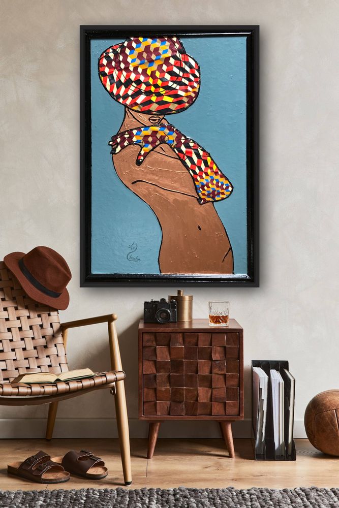 Paintings - FABRIC CHART: PANAMA HAT - CHACHA.ARTDECO