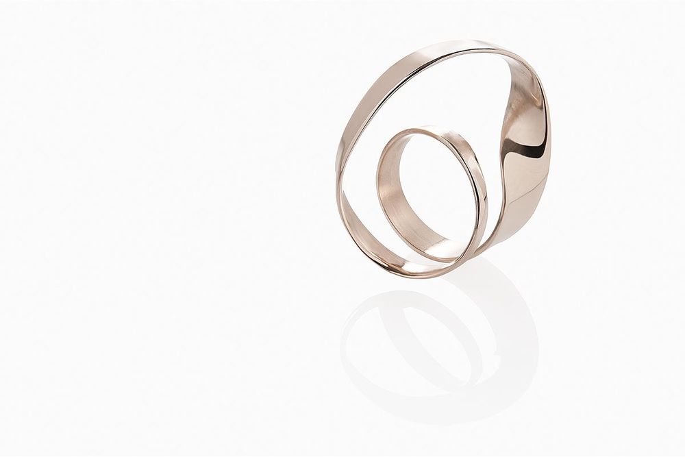 Orfèvrerie - Bague Moebius, argent sterling - CHIARA DE FILIPPIS
