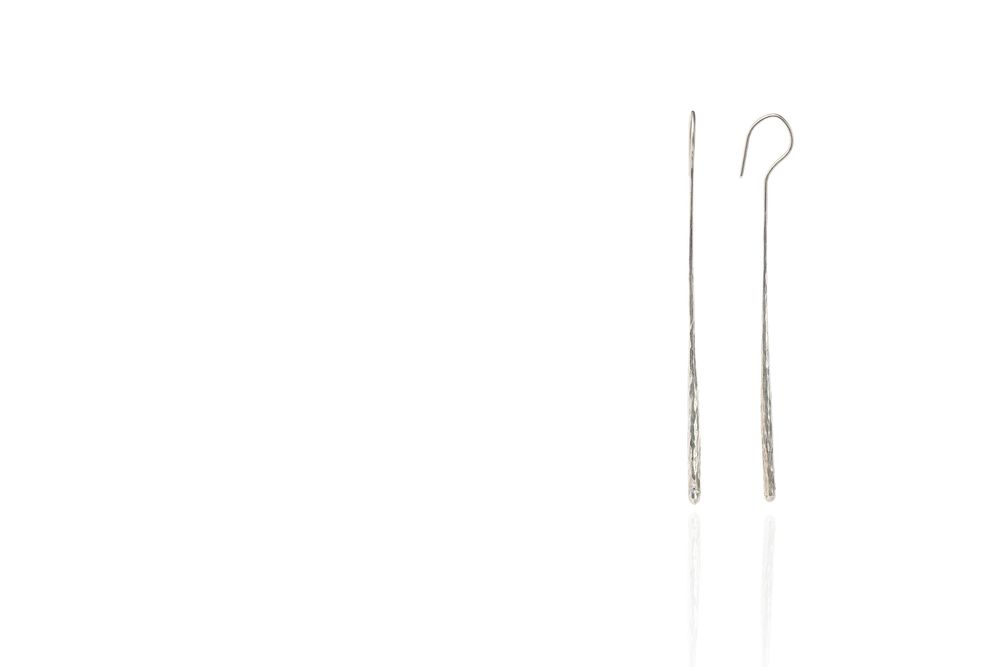 Orfèvrerie - MASAI Sterling Silver hammered earrings. - CHIARA DE FILIPPIS