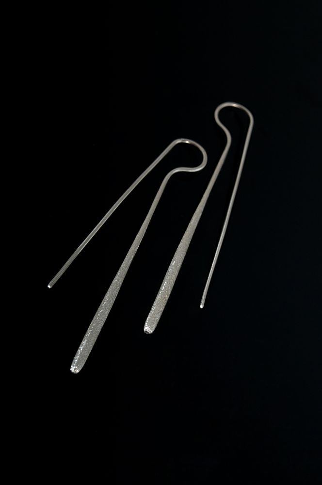 Orfèvrerie - MASAI Sterling Silver hammered earrings. - CHIARA DE FILIPPIS