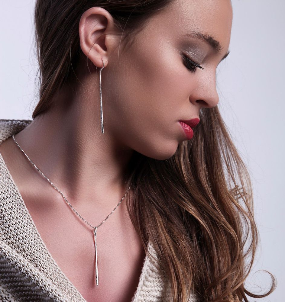 Orfèvrerie - MASAI Sterling Silver hammered earrings. - CHIARA DE FILIPPIS