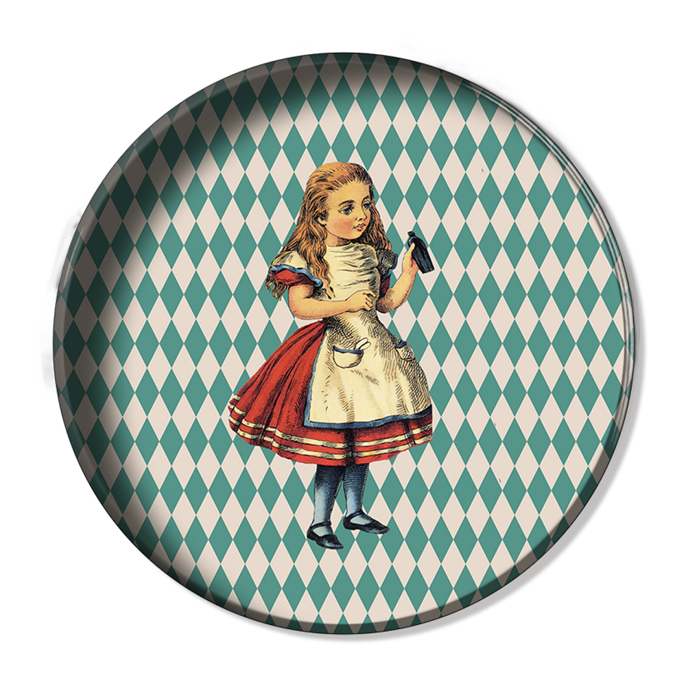 Plateaux - Plateaux Ronds Métal - BLUE SHAKER