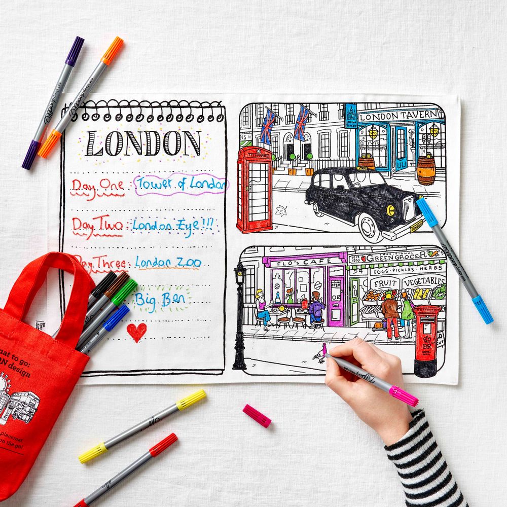 Placemats - London placemat to go. - EATSLEEPDOODLE