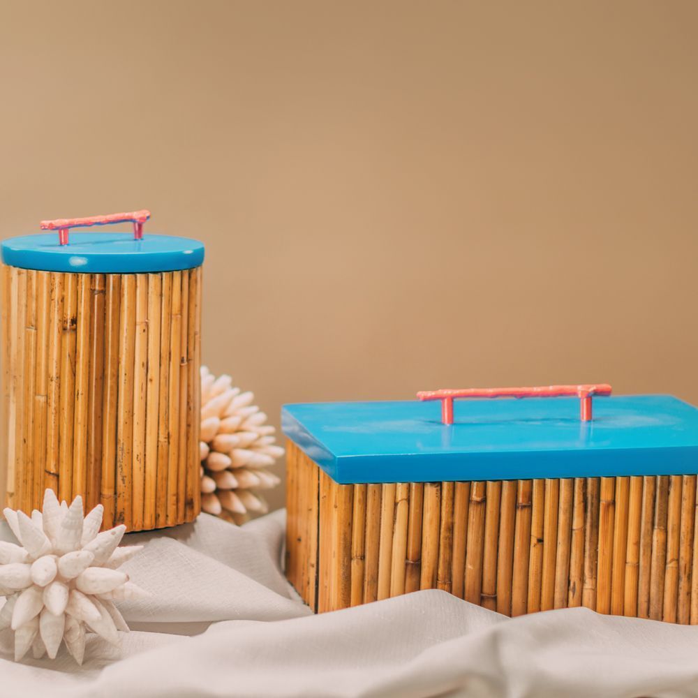Coffrets et boîtes - Raba Boîtes et Cylindre (Naturel) - FINALI FURNITURE
