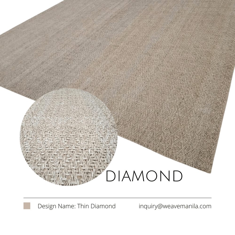 Classic carpets - Diamond Flat Weave Rug - WEAVEMANILA