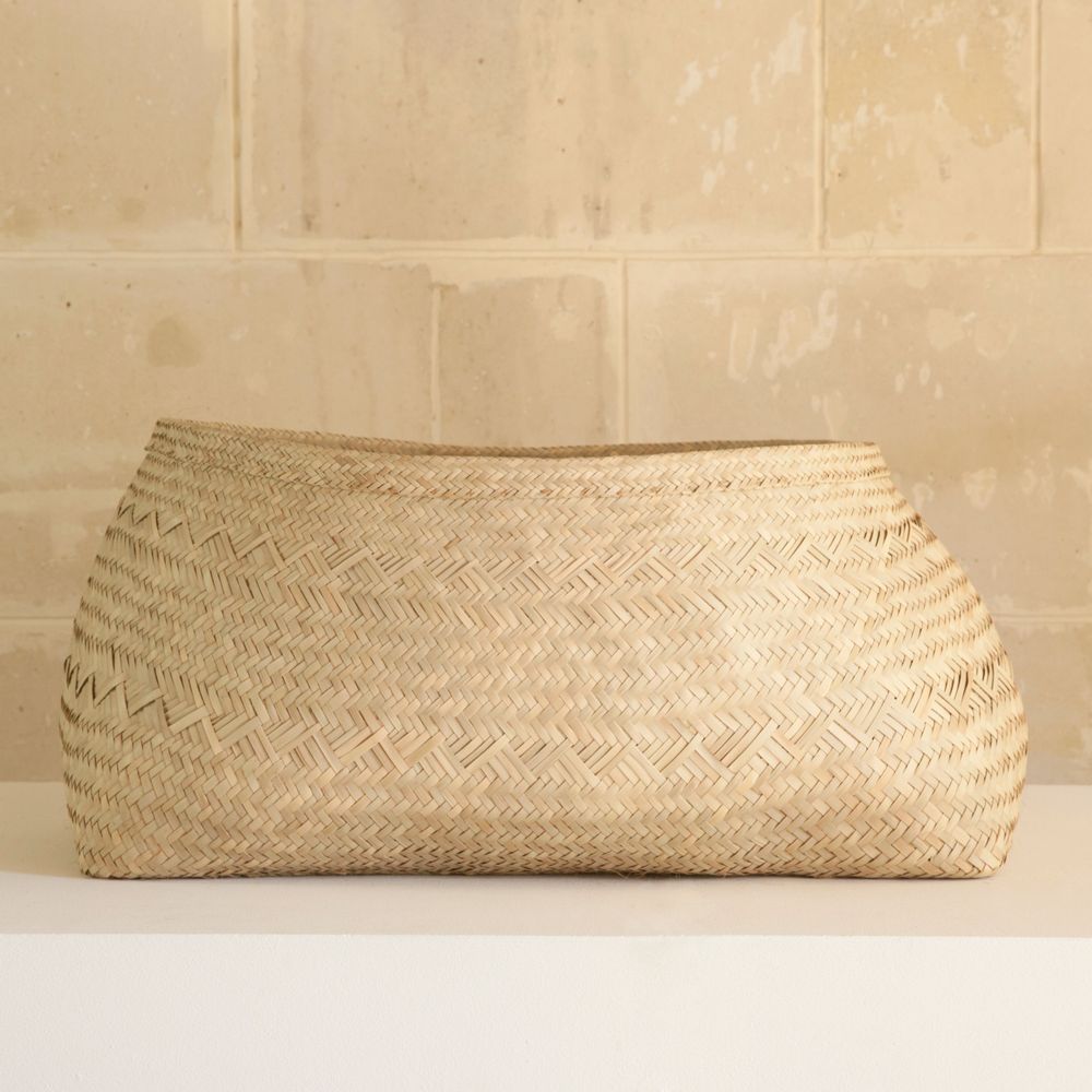 Laundry baskets - Oversized Basket - Palm fibre collection by AS'ART - AS'ART A SENSE OF CRAFTS