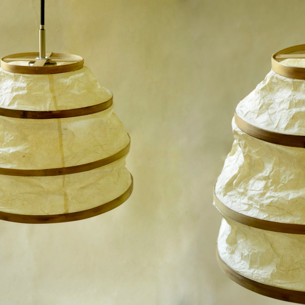 Hanging lights - Zen Washable Paper Lamps (Collapsible Small) - INDIGENOUS