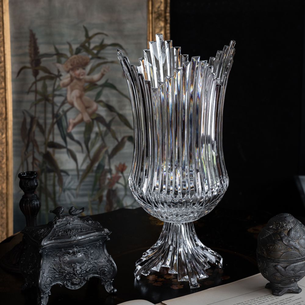 Vases - Vase en cristal taillé Chiara - LEONE DI FIUME