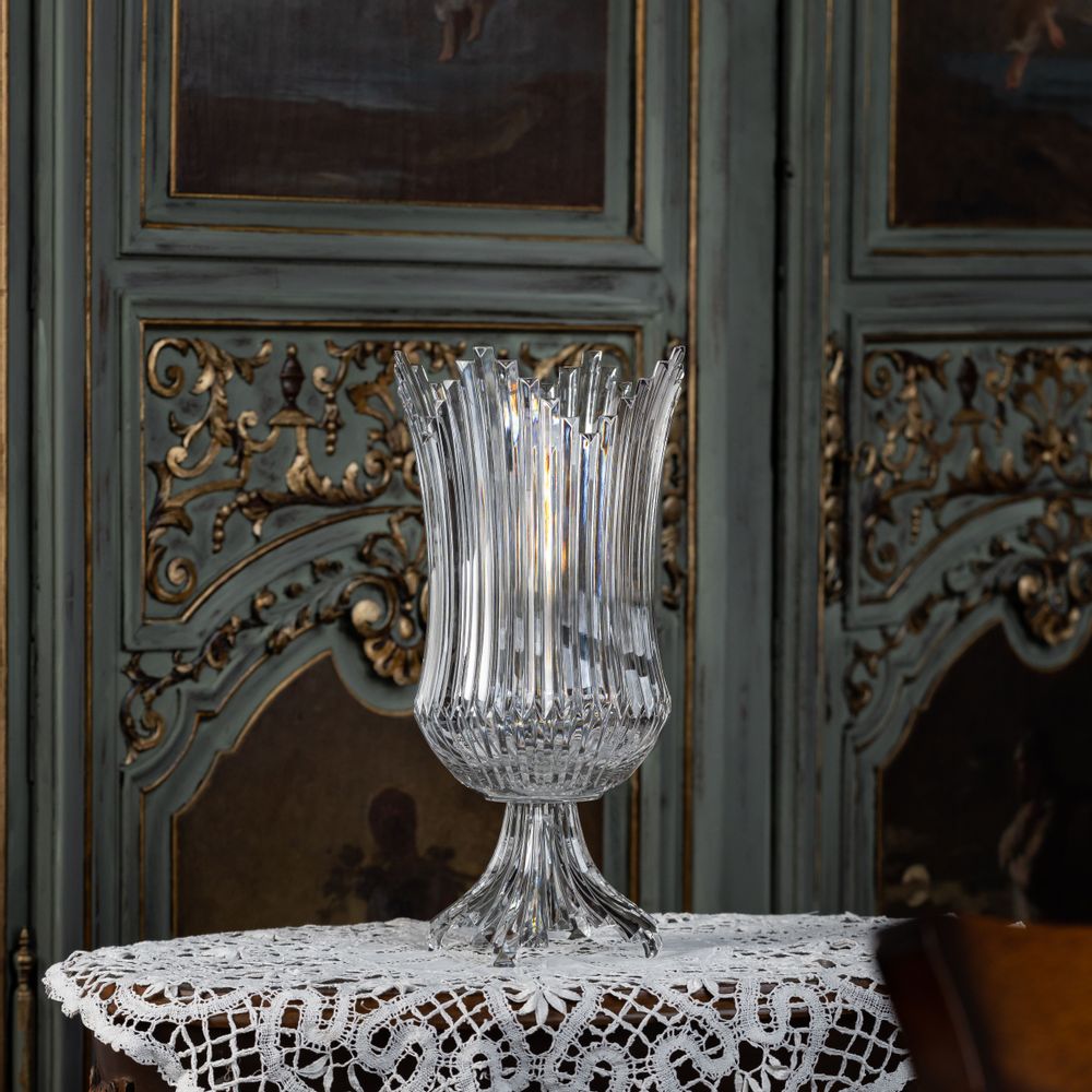 Vases - Vase en cristal taillé Chiara - LEONE DI FIUME