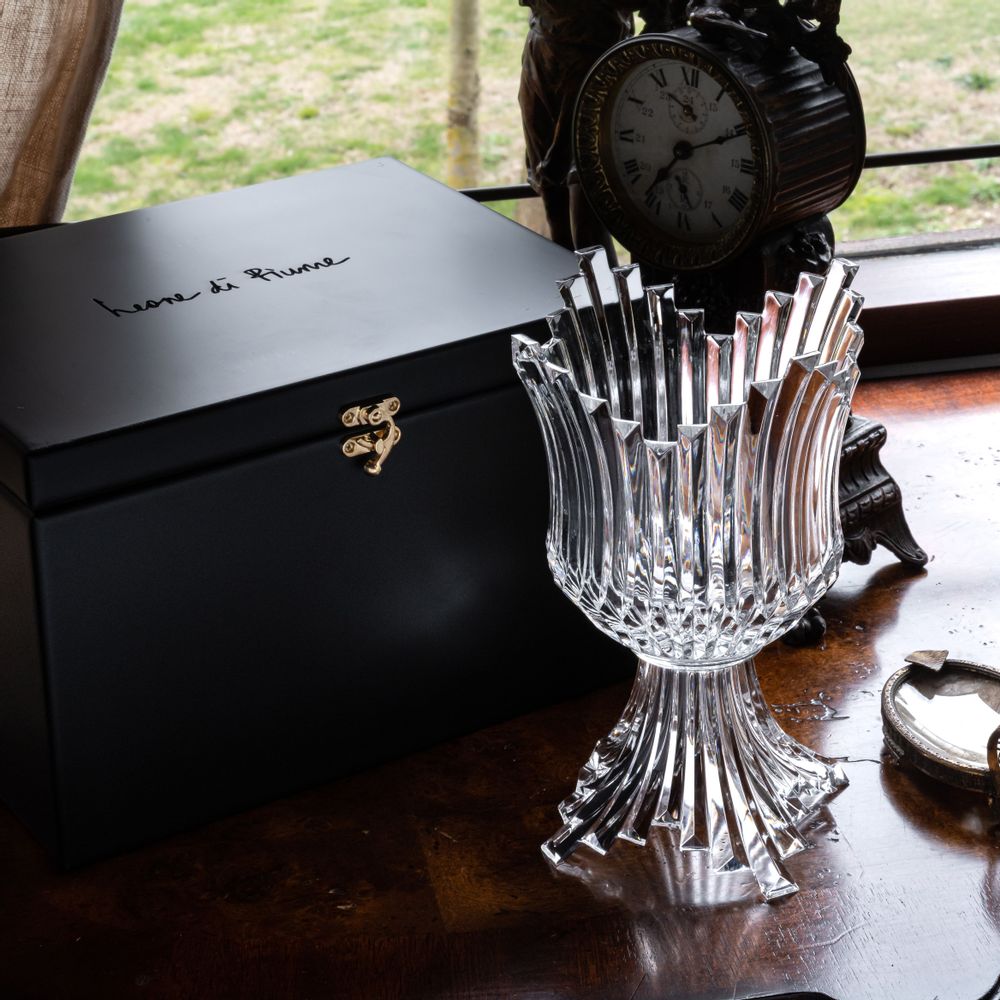 Vases - Vase en cristal taillé Chiara - LEONE DI FIUME