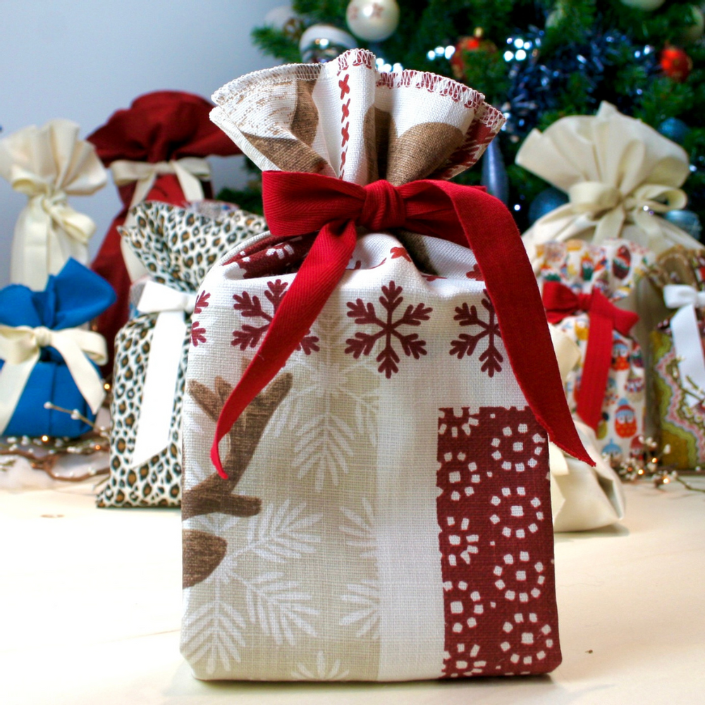 Cadeaux - Emballage cadeau Noël réutilisable fabriqué en France et en matière coton - NILE® - NILE