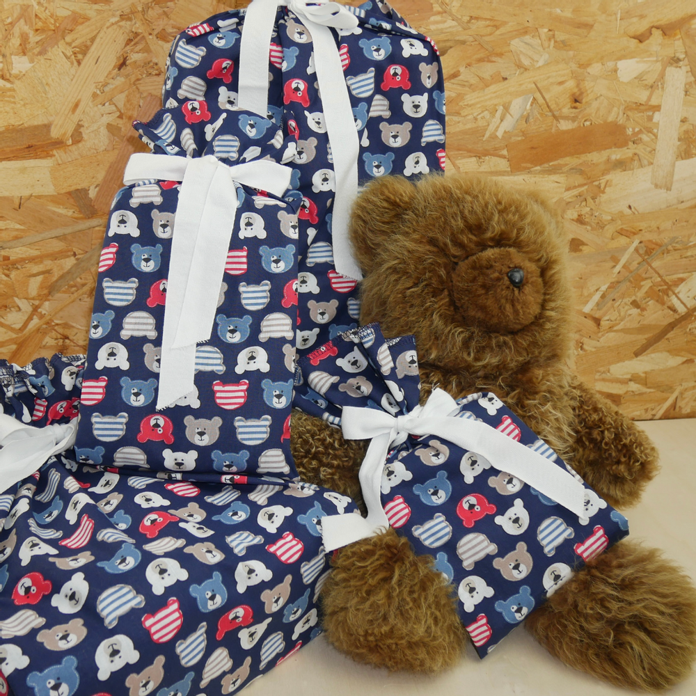 Cadeaux - Emballage cadeau Nounours réutilisable fabriqué en France et en matière coton - NILE® - NILE