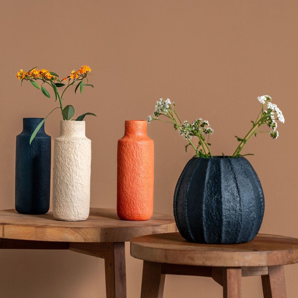 Vases - Paper pulp vases, flowerpots and desk items - KINTA