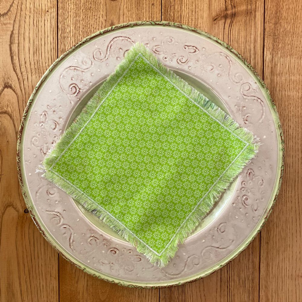 Table linen - Small reusable colored napkins made in France in cotton offered in sets - NILE
