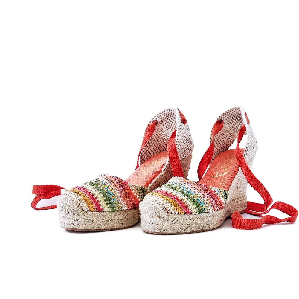 Shoes - The Essence of Summer with our Multicolor Ribbon Espadrilles - ATELIER COSTÀ