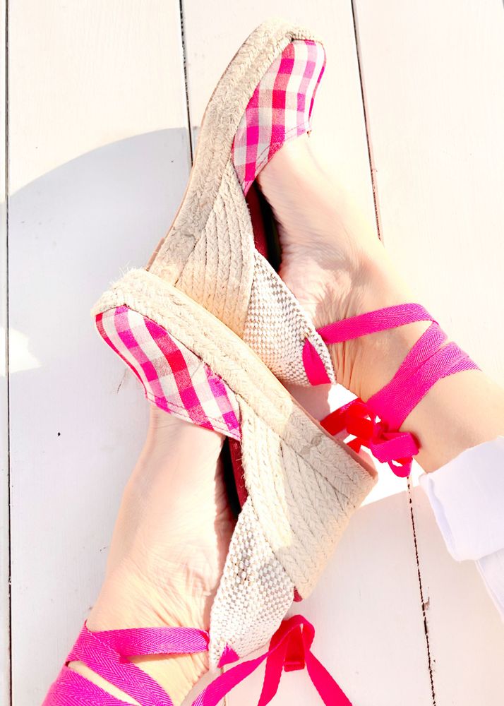 Chaussures - Espadrilles en vichy - ATELIER COSTÀ