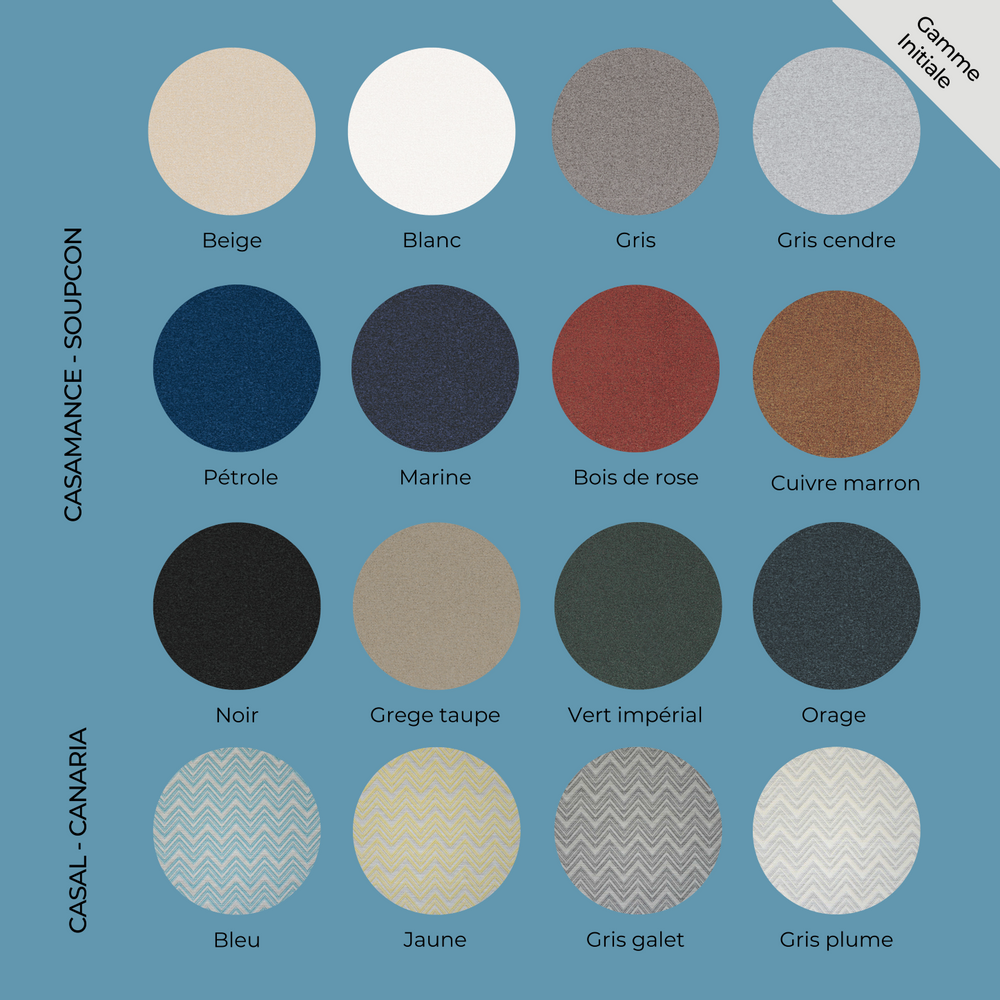 Lawn armchairs - Seat cushion - Ingrid model Initiale range - customizable outdoor seat cushion for the low armchair from the Luxembourg range - SOFTLANDING