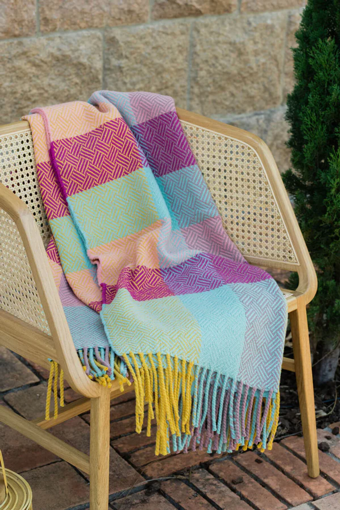 Decorative objects - Domino Multicolor Blanket - BUREL FACTORY