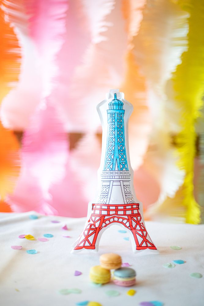Cadeaux - Créart gonflable à colorier - Tour Eiffel - ARA-CREATIVE