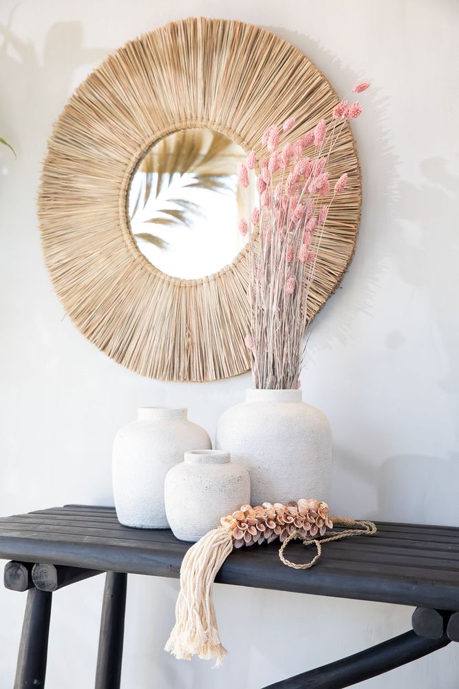 Mirrors - The Alang Alang Mirror - Natural - L - BAZAR BIZAR LIVING