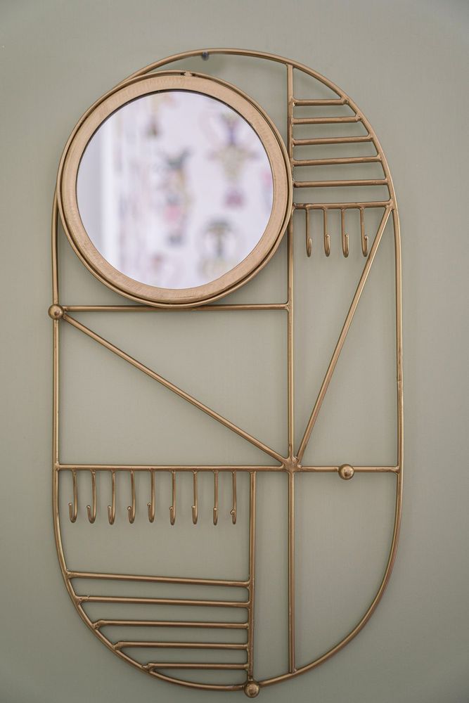 Mirrors - The Do I Look Pretty Wall Hanger - Brass - BAZAR BIZAR LIVING