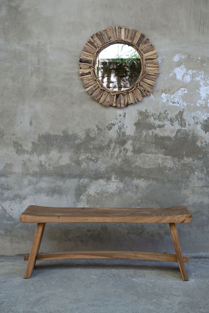 Mirrors - The Driftwood Crown Mirror - Natural - M - BAZAR BIZAR LIVING