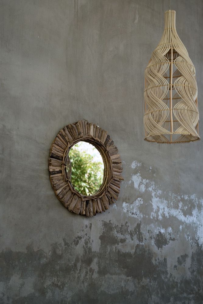 Mirrors - The Driftwood Crown Mirror - Natural - M - BAZAR BIZAR LIVING