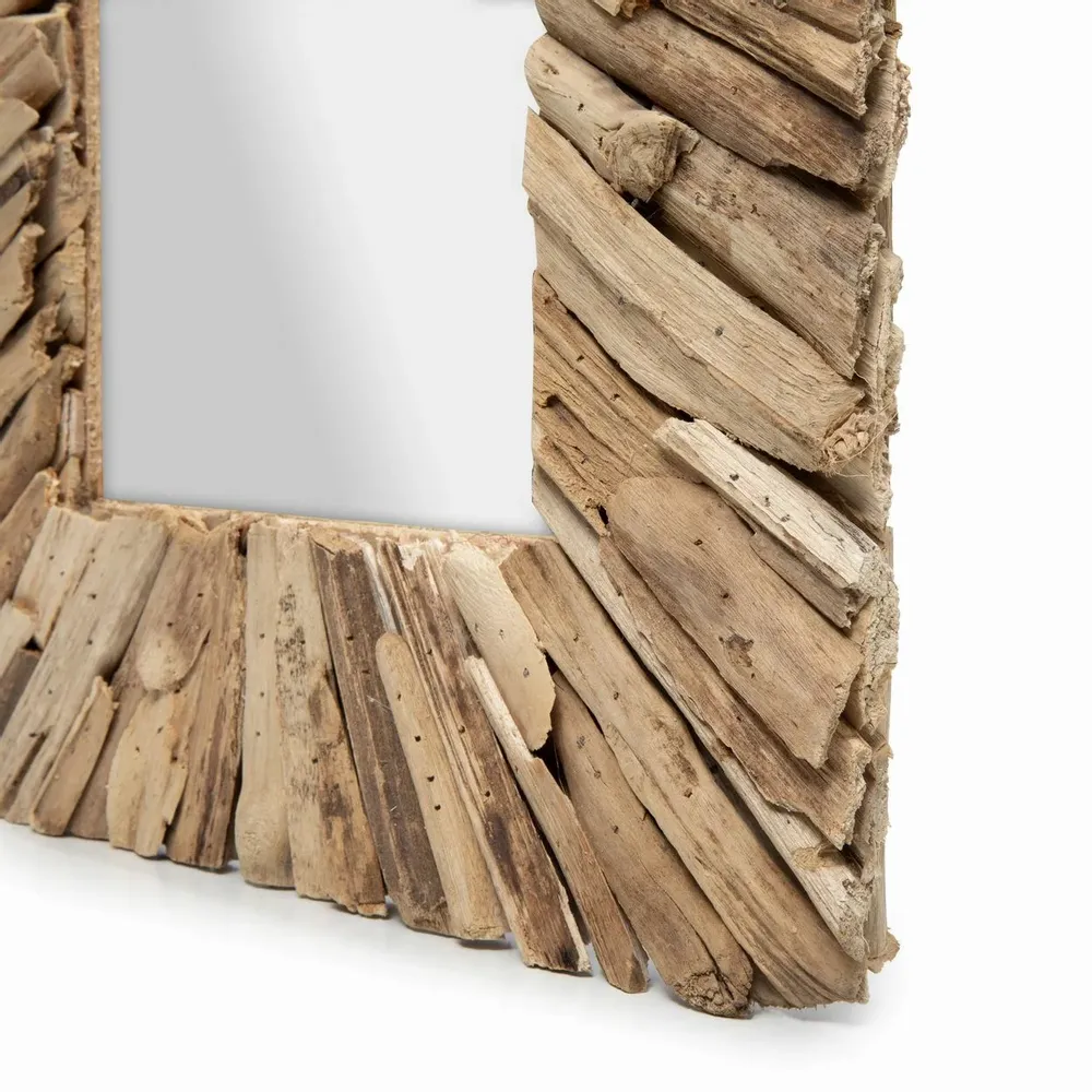 Mirrors - The Driftwood Framed Mirror - Natural - M - BAZAR BIZAR LIVING
