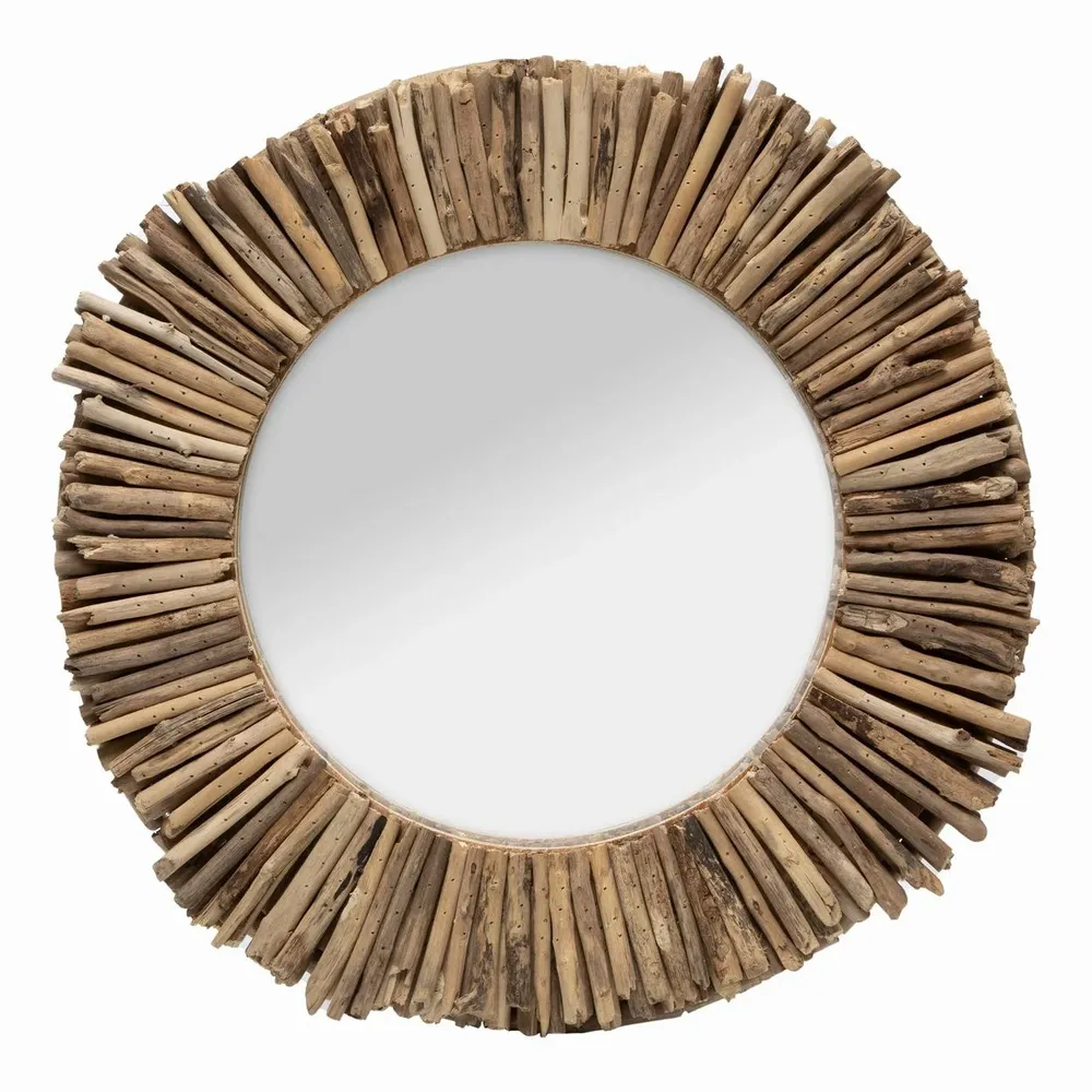 Mirrors - The Driftwood Halo Mirror - Natural - M - BAZAR BIZAR LIVING