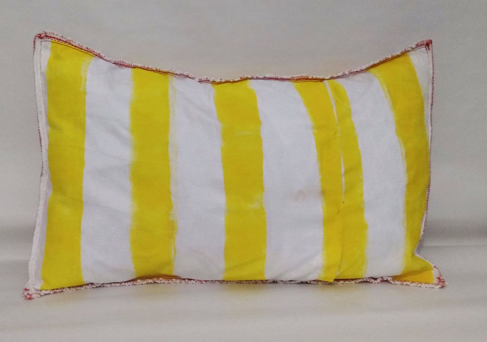 Coussins textile - Coussin solaire peint à la main Jaune - BACIO DEL MARINAIO