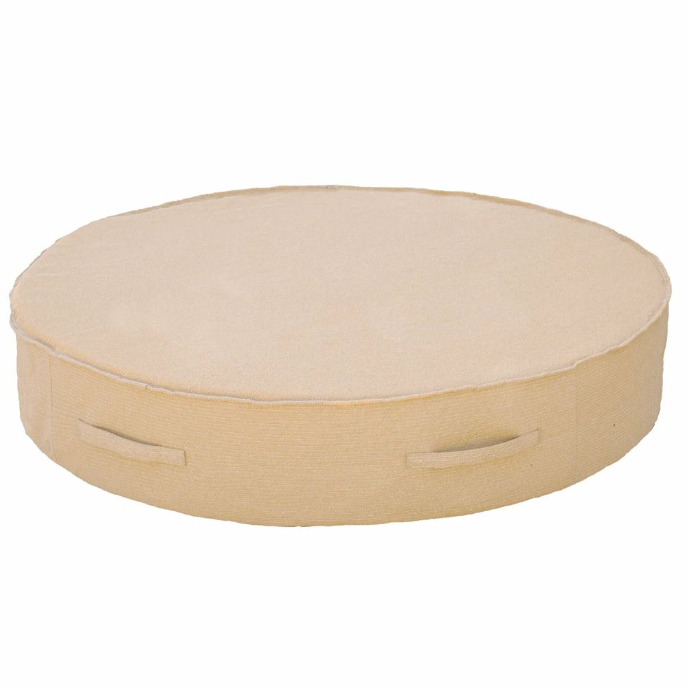 Transats - Lit bain de soleil rond effet raphia - MX HOME