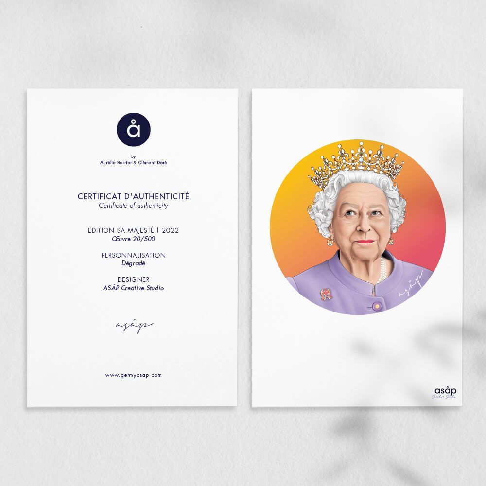 Affiches - AFFICHE - SA MAJESTÉ (édition limitée) - ASÅP CREATIVE STUDIO