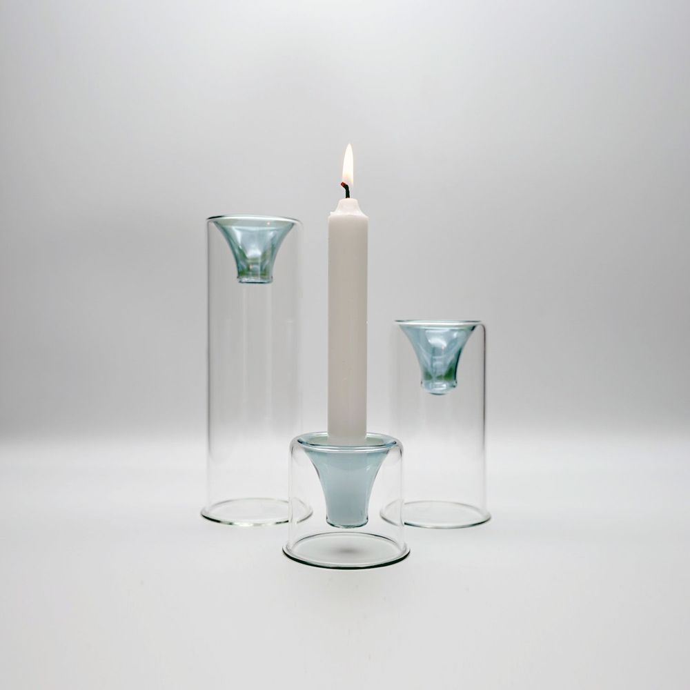 Candlesticks and candle holders - Tharros Green Set - KANZ