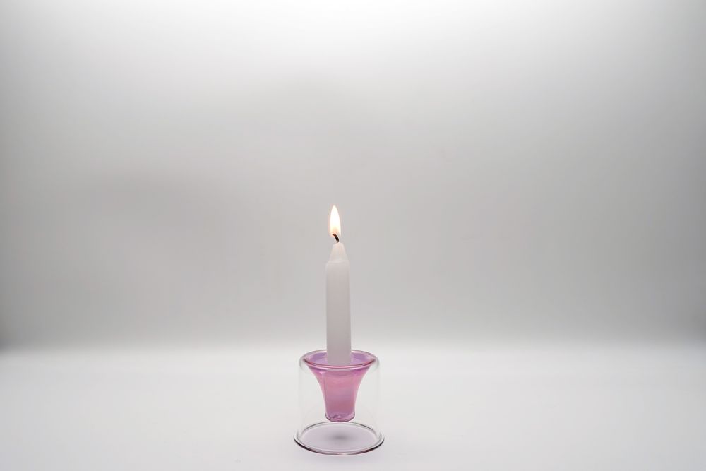 Candlesticks and candle holders - Tharros Pink Set - KANZ